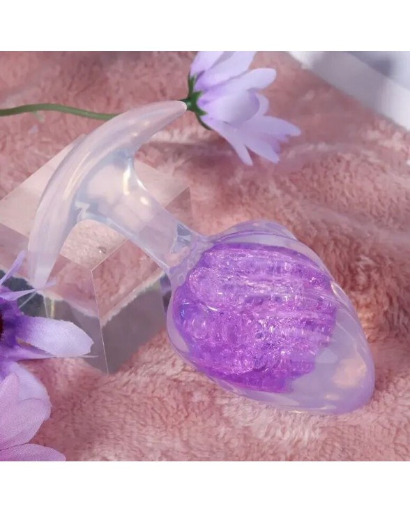 Анальная пробка Liebe Seele Icecream-shaped Crystal Anal Plug - Purple Small - 3