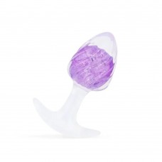 Анальная пробка Liebe Seele Icecream-shaped Crystal Anal Plug - Purple Small