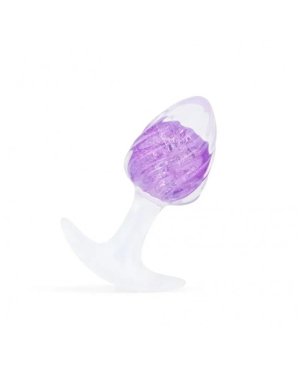 Анальная пробка Liebe Seele Icecream-shaped Crystal Anal Plug - Purple Small