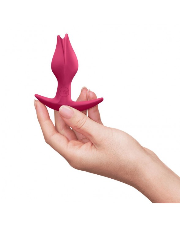 Анальна пробка Fun Factory BOOTIE FEM Raspberry, у вигляді бутона - 4