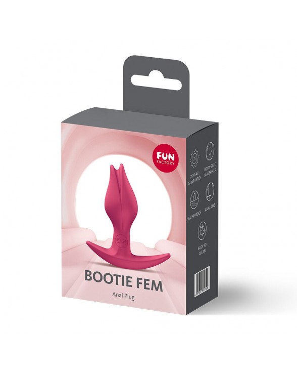 Анальна пробка Fun Factory BOOTIE FEM Raspberry, у вигляді бутона - 6