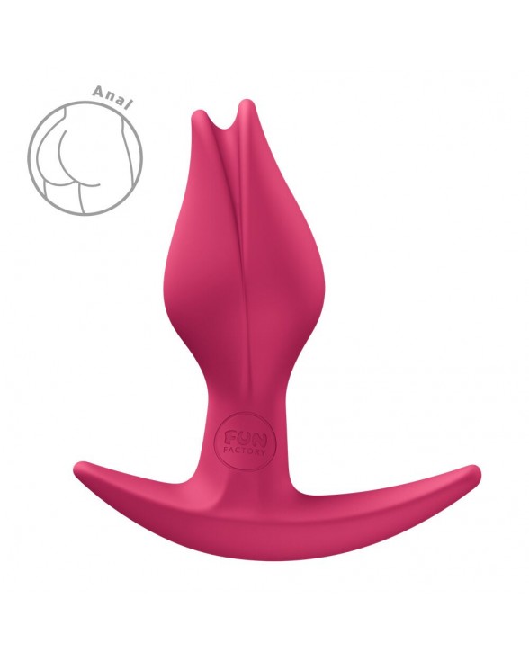 Анальна пробка Fun Factory BOOTIE FEM Raspberry, у вигляді бутона - 3