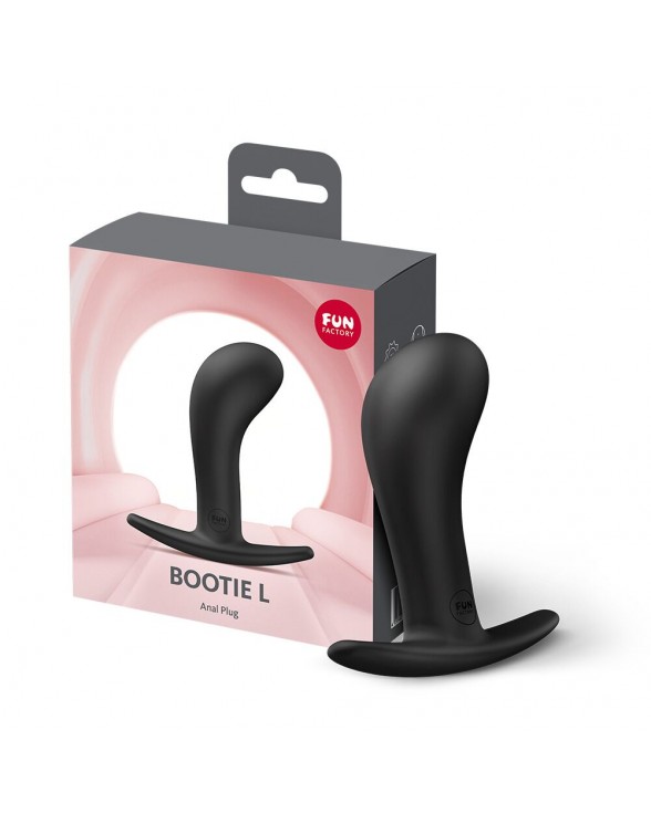 Анальна пробка Fun Factory BOOTIE L Black, тонкий обмежувач - 5