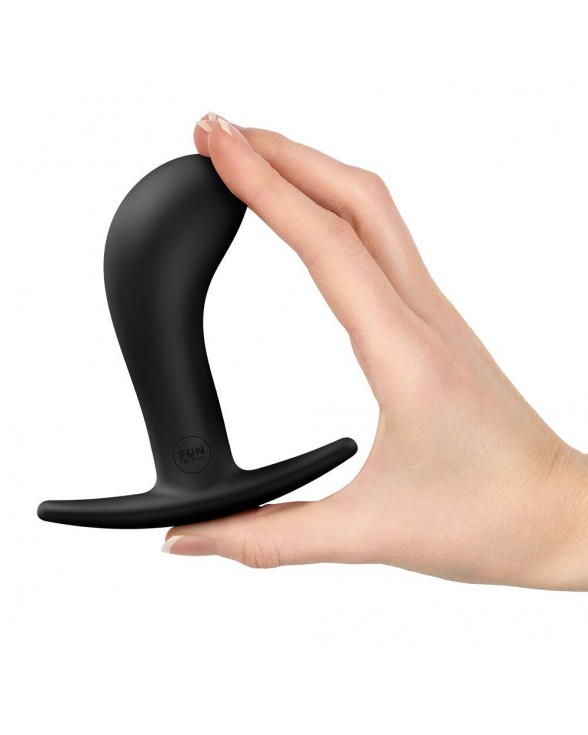 Анальна пробка Fun Factory BOOTIE L Black, тонкий обмежувач - 4