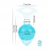 Анальна пробка Liebe Seele Heart-shaped Crystal Anal Plug - Blue Small - 1