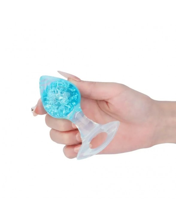 Анальна пробка Liebe Seele Heart-shaped Crystal Anal Plug - Blue Small - 2