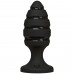 Анальний плаг зі спіральним каналом Doc Johnson Platinum Premium Silicone — The Blast — Black