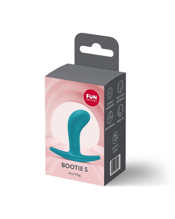 Анальна пробка Fun Factory BOOTIE S Aquamarine, тонкий обмежувач - 3