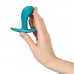 Анальна пробка Fun Factory BOOTIE S Aquamarine, тонкий обмежувач - 1