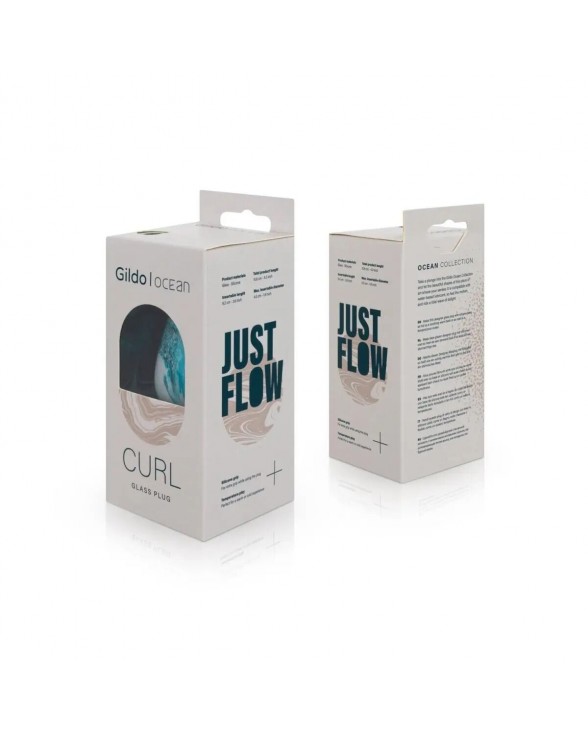 Скляна анальна пробка Gildo Ocean Curl - 8