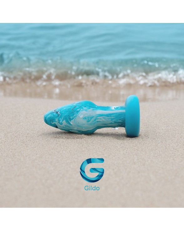 Скляна анальна пробка Gildo Ocean Curl - 6