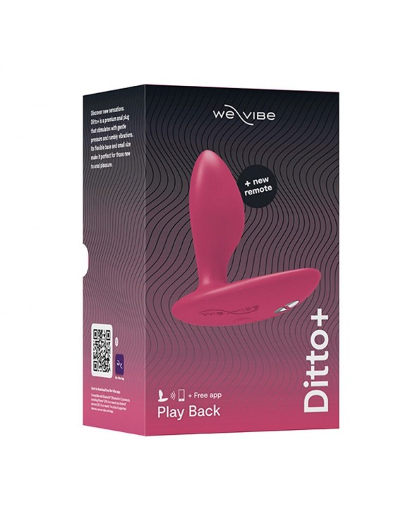 Анальна смарт-вібропробка We-Vibe Ditto+ Cosmic Pink з пультом ДК - 9
