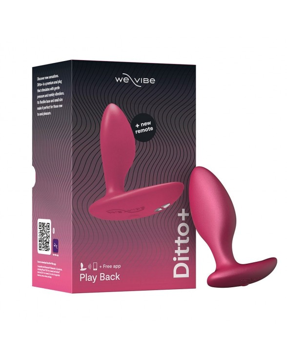 Анальна смарт-вібропробка We-Vibe Ditto+ Cosmic Pink з пультом ДК - 8