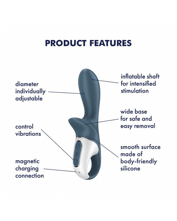 Анальный надувной вибратор Satisfyer Air Pump Booty 2 - 3