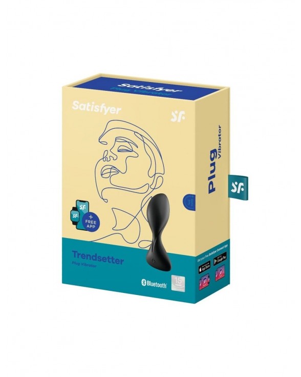 Анальная смарт-пробка с вибрацией Satisfyer Trendsetter Black - 3