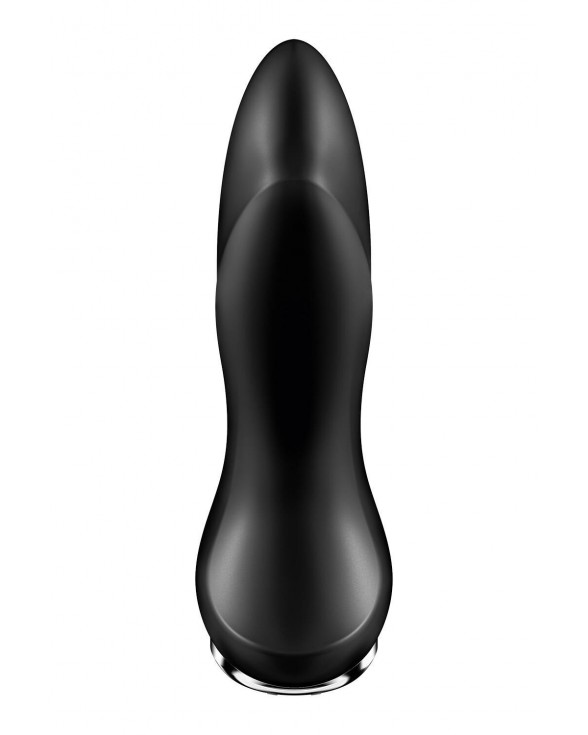 Анальная смарт-вибропробка с жемчужным массажем Satisfyer Rotator Plug 1+ Black - 5