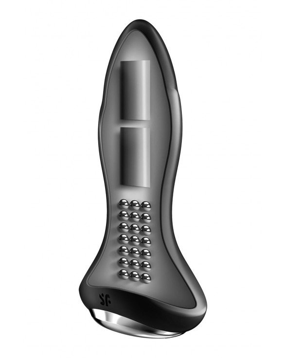 Анальная смарт-вибропробка с жемчужным массажем Satisfyer Rotator Plug 1+ Black - 2