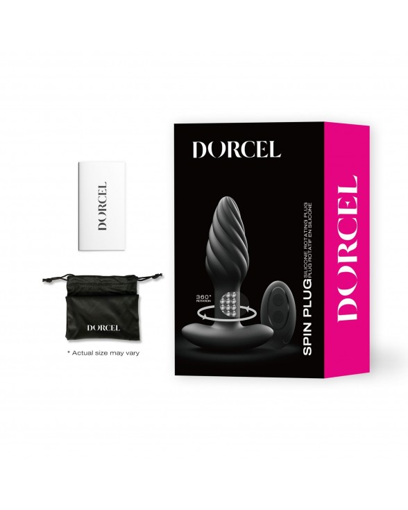 Анальная пробка с вибрацией и жемчужным массажем Dorcel Spin Plug - 4