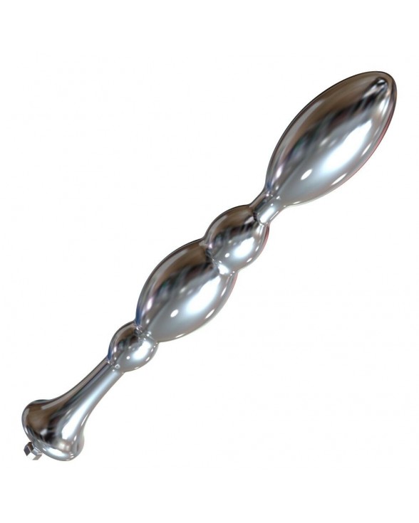 Металлический анальный плаг для секс-машин Hismith Bullet Anal Toy, система KlicLok