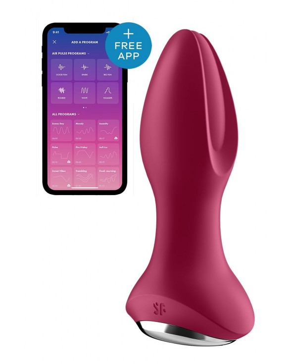 Анальная вибропробка с жемчужным массажем Satisfyer Rotator Plug 2+ Violet