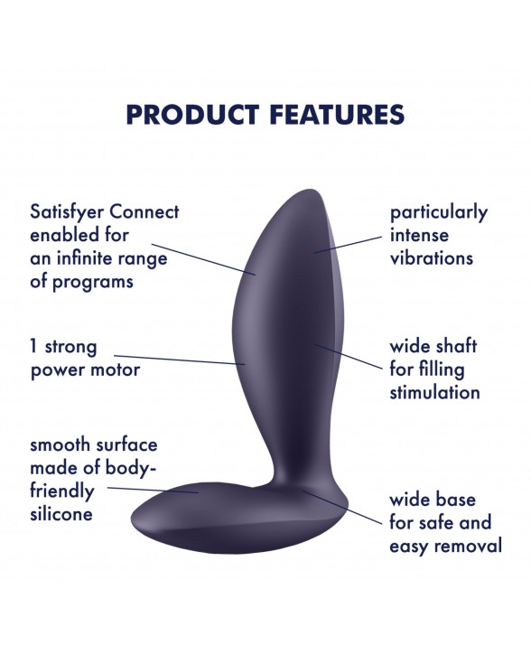 Анальная смарт-пробка с вибрацией Satisfyer Power Plug - 5