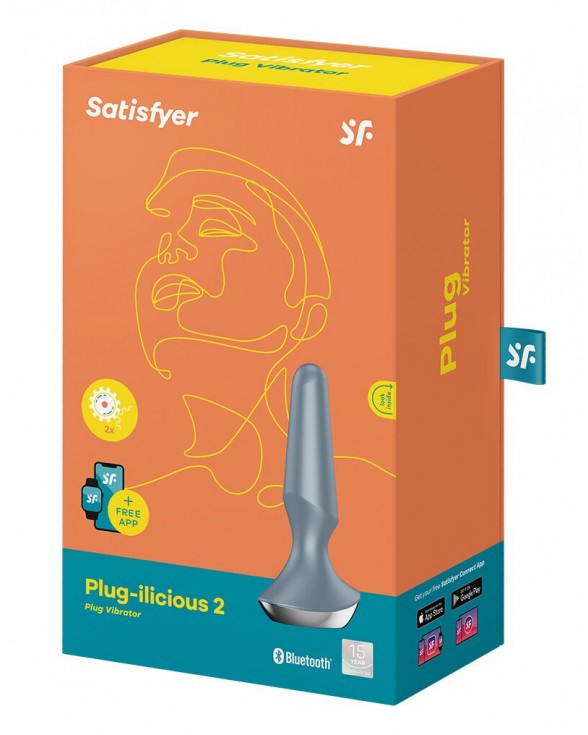 Анальная смарт-вибропробка Satisfyer Plug-ilicious 2 Ice Blue - 4