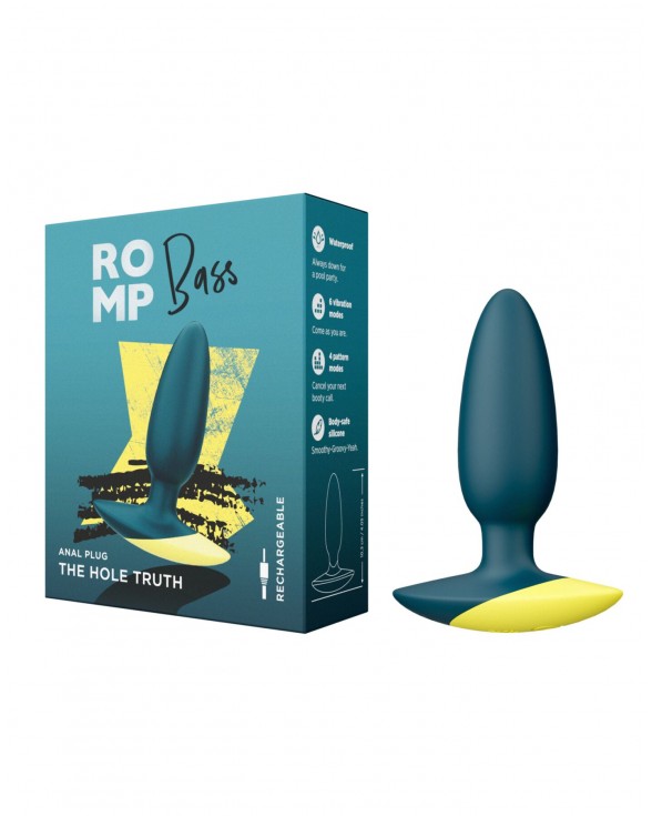 Анальная вибропробка Romp Bass Dark Green - 5