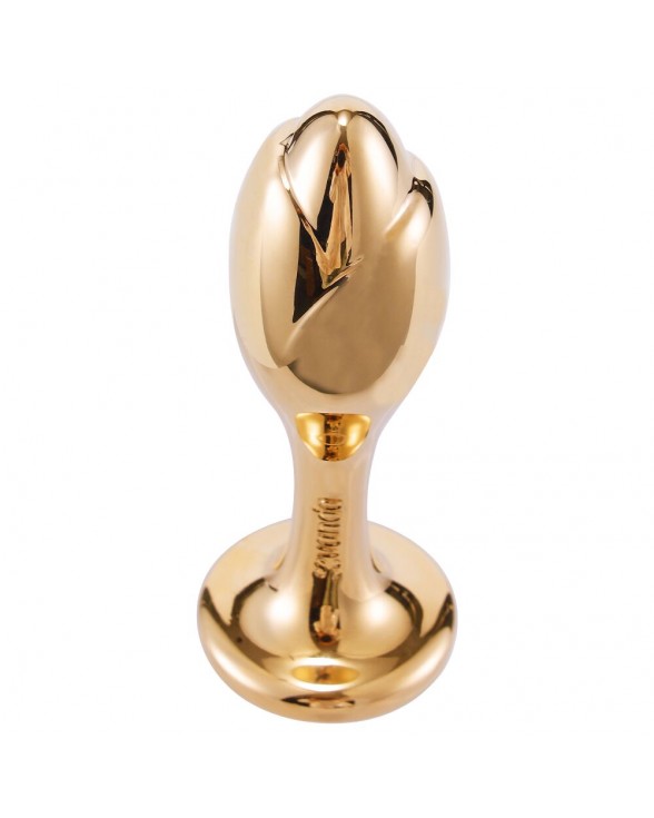 Металева анальна пробка Хвіст поні LOCKINK SEVANDA White Pony-Tail Anal Rose-shape Plug - 4