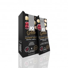 Набір лубрикантів Foil Display Box – JO Gelato - White Chocolate Raspberry – 12 x 10ml