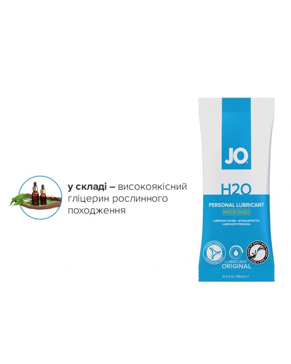 Набір лубрикантів Foil Display Box – JO H2O Lubricant – Original – 12 x 10ml - 4