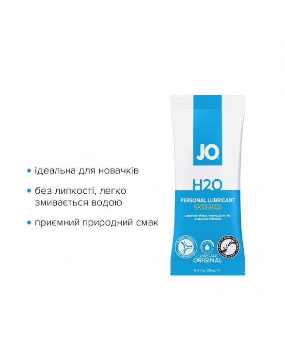 Набір лубрикантів Foil Display Box – JO H2O Lubricant – Original – 12 x 10ml - 2