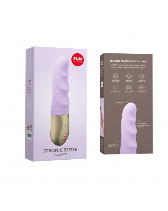 Мініпульсатор Fun Factory STRONIC PETITE pastel lilac - 7