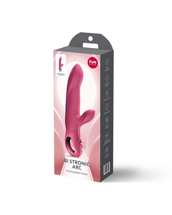 Пульсатор-кролик Fun Factory Bi Stronic Arc Raspberry - 10