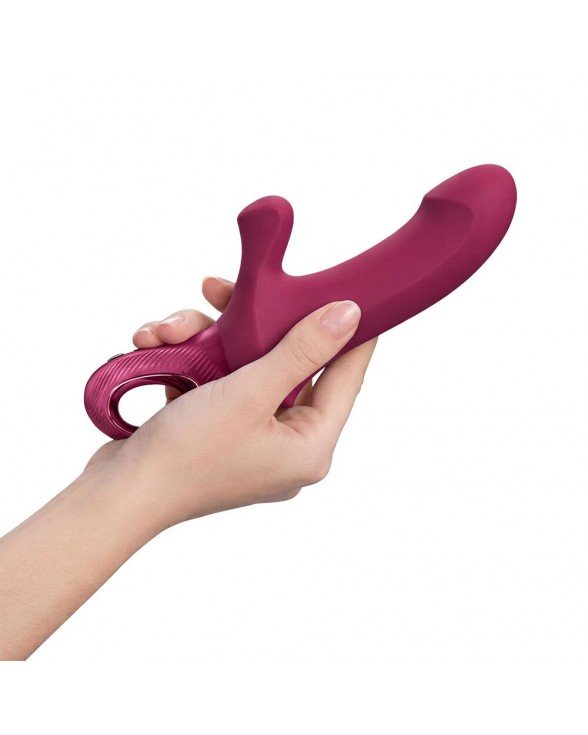 Пульсатор-кролик Fun Factory Bi Stronic Curve Wine Red - 7