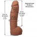 Фаллоимитатор Doc Johnson The Realistic Cock ULTRASKYN - 12 Inch Hung with Balls Caramel - 4