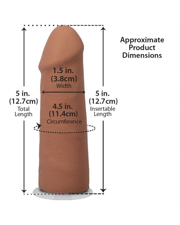 Фаллоимитатор Doc Johnson The Realistic Cock ULTRASKYN - 5 Inch Caramel - 4