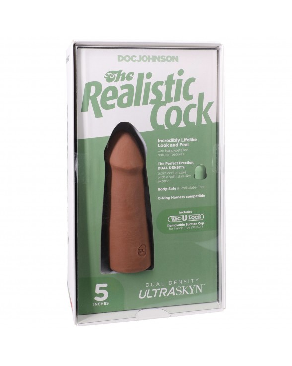 Фаллоимитатор Doc Johnson The Realistic Cock ULTRASKYN - 5 Inch Caramel - 7