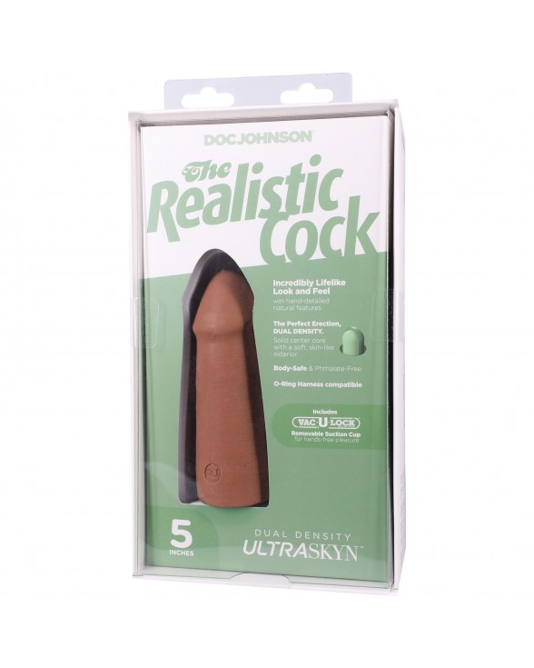 Фаллоимитатор Doc Johnson The Realistic Cock ULTRASKYN - 5 Inch Caramel - 9