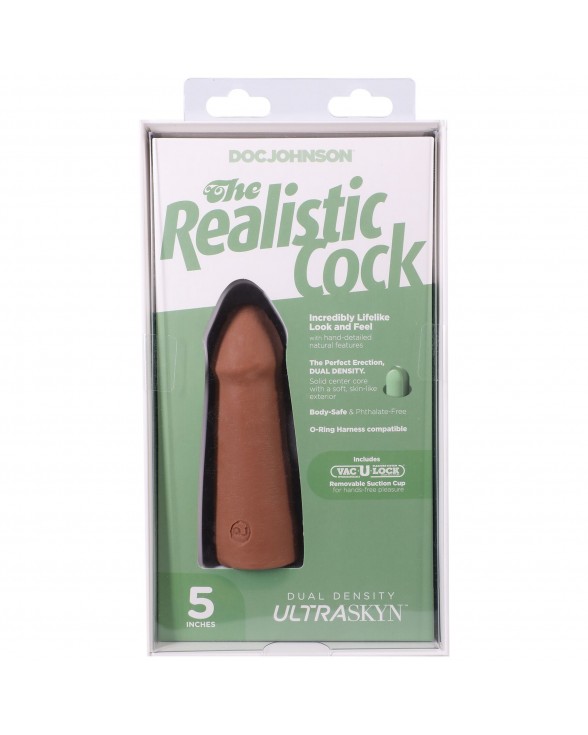 Фаллоимитатор Doc Johnson The Realistic Cock ULTRASKYN - 5 Inch Caramel - 8