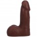 Фалоімітатор Doc Johnson The Realistic Cock ULTRASKYN - 5 Inch with Balls Chocolate - 1
