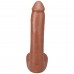 Фалоімітатор Doc Johnson The Realistic Cock ULTRASKYN - 9 Inch with Balls Caramel - 2