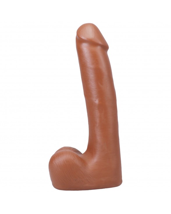 Фалоімітатор Doc Johnson The Realistic Cock ULTRASKYN - 9 Inch with Balls Caramel - 1