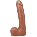 Фалоімітатор Doc Johnson The Realistic Cock ULTRASKYN - 9 Inch with Balls Caramel - 1