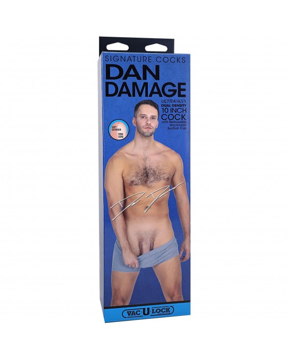 Фалоімітатор Doc Johnson Signature Cocks Dan Damage 10 inch UltraSkyn - 4