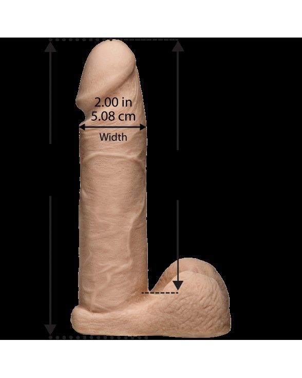 Фалоімітатор Doc Johnson Vac-U-Lock - 8 Inch ULTRASKYN Cock White - 1