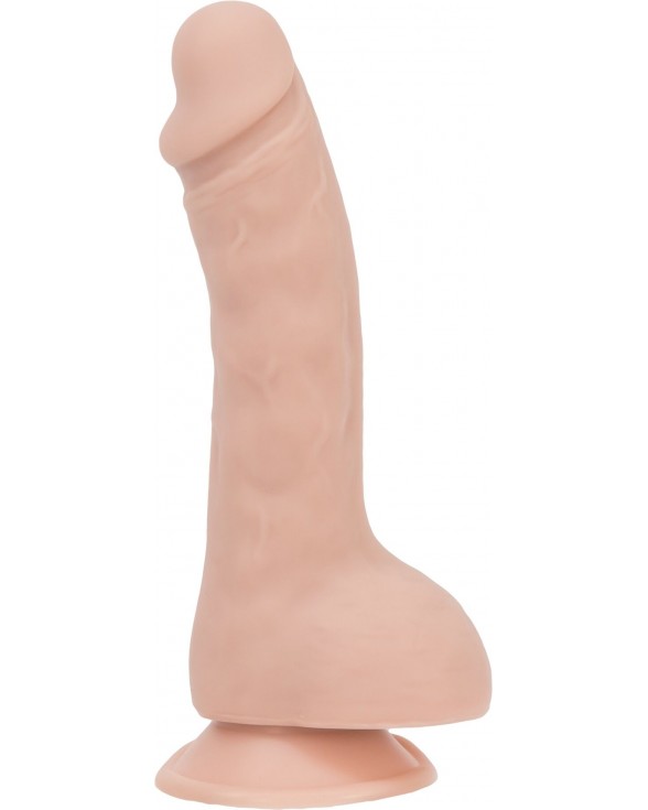Вигнутий фалоімітатор на присосці ADDICTION — BRAD 7,5″ Dildo With Balls