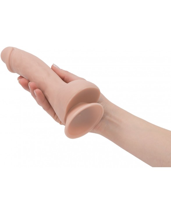 Вигнутий фалоімітатор на присосці ADDICTION — BRAD 7,5″ Dildo With Balls - 3