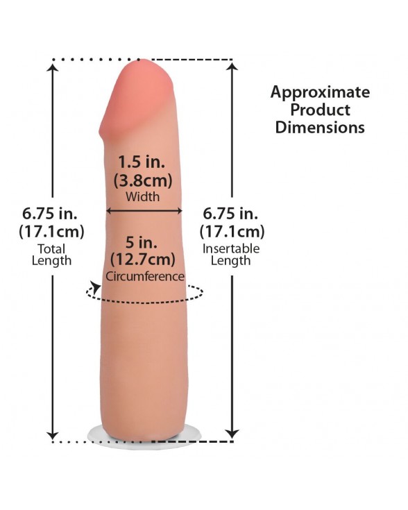Фалоімітатор Doc Johnson The Realistic Cock ULTRASKYN - 7 Inch Vanilla - 4