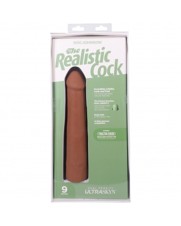 Фаллоимитатор Doc Johnson The Realistic Cock ULTRASKYN - 9 Inch Caramel - 9