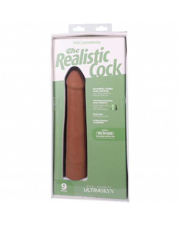Фаллоимитатор Doc Johnson The Realistic Cock ULTRASKYN - 9 Inch Caramel - 8
